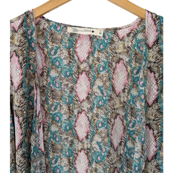 Buddy Love Python Print Kimono Cardigan | Medium - Picture 4 of 5